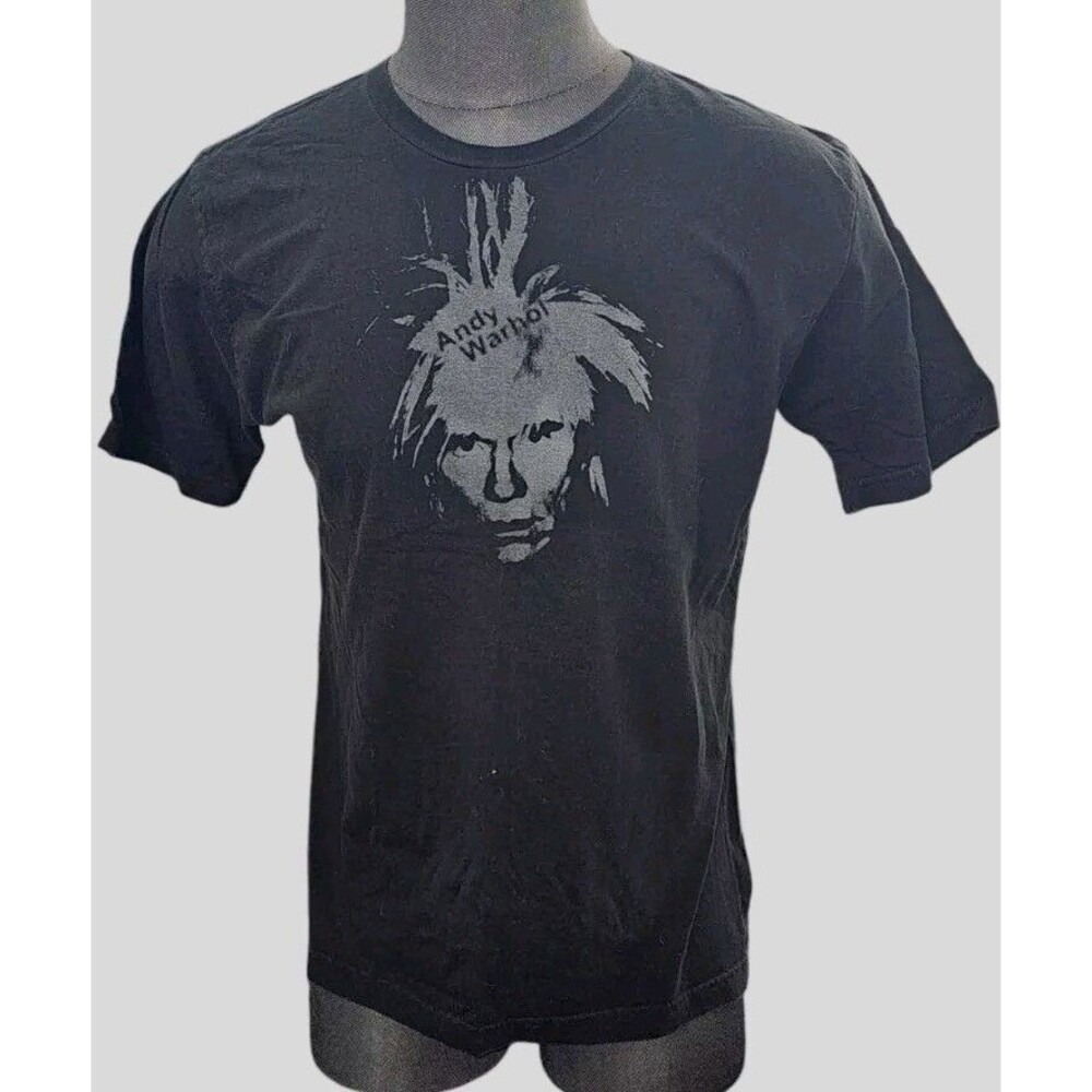 Vtg Andy Warhol Short Sleeve T-Shirt XL Black